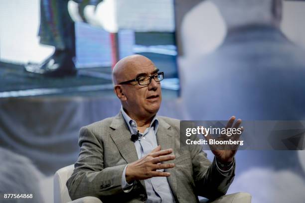 Dante Delgado, co-founder of the Citizens Movement party, speaks during the El Financiero Political Summit in Mexico City, Mexico, on Wednesday, Nov....