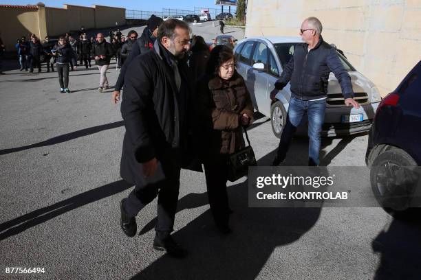 The funeral of Salvatore Riina known as Toto 'Riina, the head of the dome, mafia boss, in Corleone, Sicily, southern Italy. In the picture the boss's...