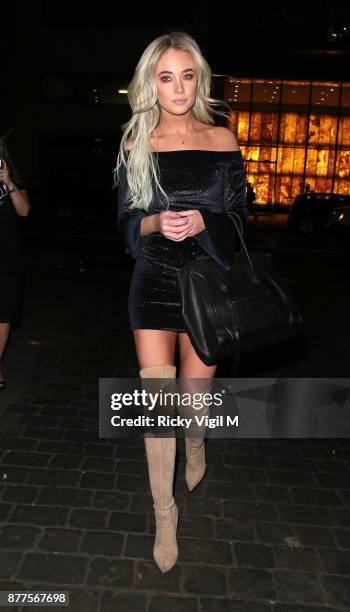 Nicola Hughes seen attending Lipsy London - VIP winter dinner held Rosewood London on November 22, 2017 in London, England.