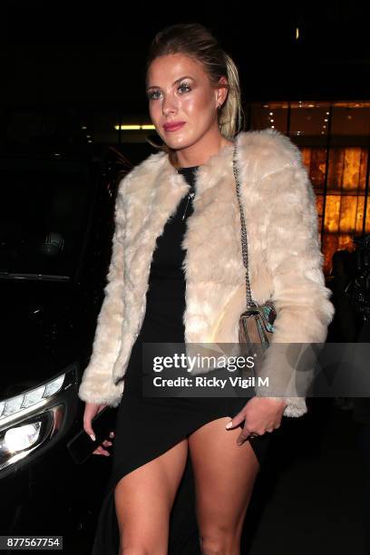 Frankie Gaff seen attending Lipsy London - VIP winter dinner held Rosewood London on November 22, 2017 in London, England.