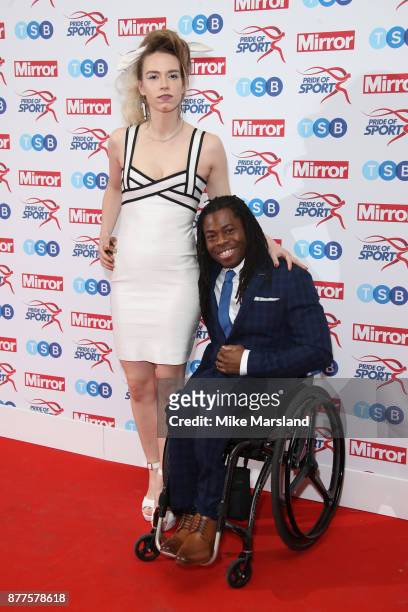 Ade Adepitan attends the Pride of Sport awards at Grosvenor House, on November 22, 2017 in London, England.