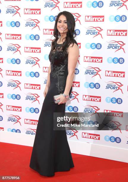 Sam Quek attends the Pride of Sport awards at Grosvenor House, on November 22, 2017 in London, England.