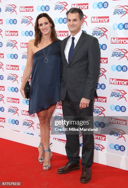 Karen Pickering attends the Pride of Sport awards at Grosvenor House, on November 22, 2017 in London, England.