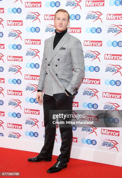 Greg Rutherford attends the Pride of Sport awards at Grosvenor House, on November 22, 2017 in London, England.