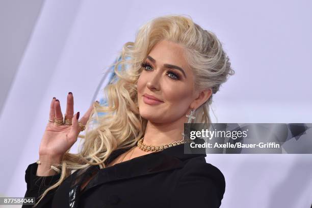 Singer Erika Jayne arrives at the 2017 American Music Awards at Microsoft Theater on November 19, 2017 in Los Angeles, California.
