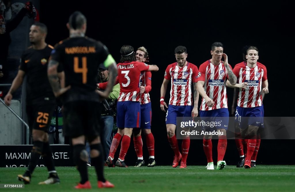 Atletico Madrid  AS Roma: UEFA Champions League