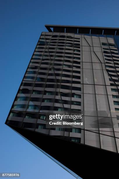 Building stands at the Cornell Technion campus on Roosevelt Island in New York, U.S., on Tuesday, Oct. 17, 2017. Cornell Techion, a new...