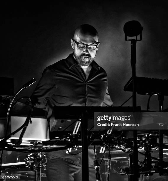 German musician Christopher von Deylen aka Schiller performs live on stage during a concert at the Admiralspalast on November 22, 2017 in Berlin,...