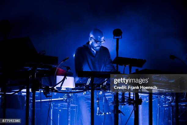 German musician Christopher von Deylen aka Schiller performs live on stage during a concert at the Admiralspalast on November 22, 2017 in Berlin,...