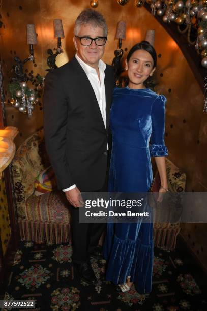 Jay Jopling and Hikari Yokoyama attend the Nick Cave & The Bad Seeds x The Vampires Wife x Matchesfashion.com party at Loulou's on November 22, 2017...