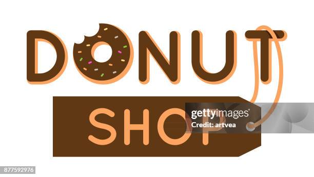 süß donut - zwischenmahlzeit stock-grafiken, -clipart, -cartoons und -symbole