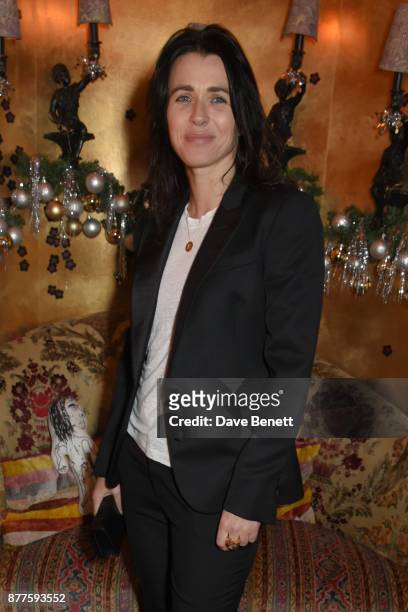 Emily Sheffield attends the Nick Cave & The Bad Seeds x The Vampires Wife x Matchesfashion.com party at Loulou's on November 22, 2017 in London,...