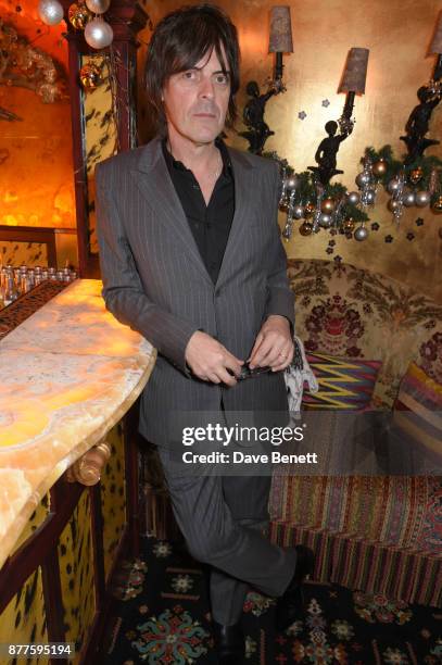 George Vjestica attends the Nick Cave & The Bad Seeds x The Vampires Wife x Matchesfashion.com party at Loulou's on November 22, 2017 in London,...