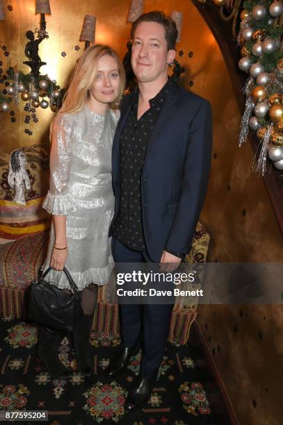 Emma Elwick-Bates and Matt Bates attend the Nick Cave & The Bad Seeds x The Vampires Wife x Matchesfashion.com party at Loulou's on November 22, 2017...