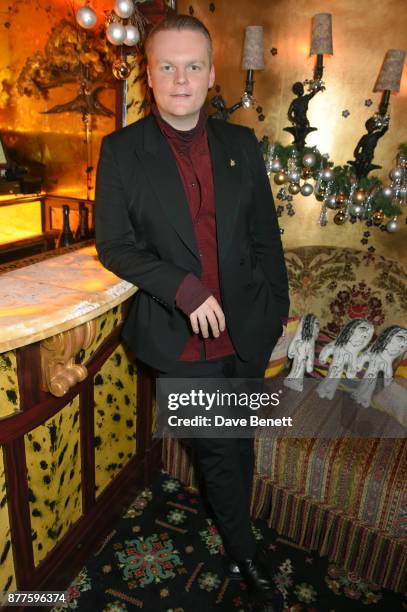 Anders Christian Madsen attends the Nick Cave & The Bad Seeds x The Vampires Wife x Matchesfashion.com party at Loulou's on November 22, 2017 in...