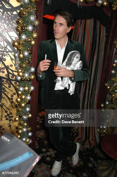 Otis Ferry attends the Nick Cave & The Bad Seeds x The Vampires Wife x Matchesfashion.com party at Loulou's on November 22, 2017 in London, England.