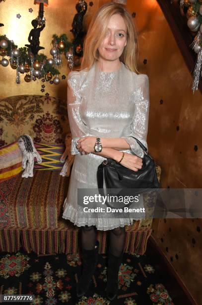 Emma Elwick-Bates attends the Nick Cave & The Bad Seeds x The Vampires Wife x Matchesfashion.com party at Loulou's on November 22, 2017 in London,...