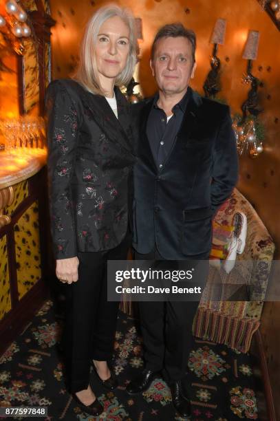 Ruth Chapman and Tom Chapman attend the Nick Cave & The Bad Seeds x The Vampires Wife x Matchesfashion.com party at Loulou's on November 22, 2017 in...