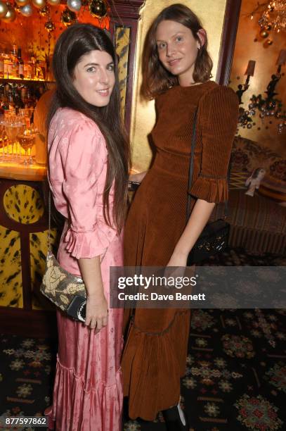 Daisy Hoppen and Victoria Sekrier attend the Nick Cave & The Bad Seeds x The Vampires Wife x Matchesfashion.com party at Loulou's on November 22,...