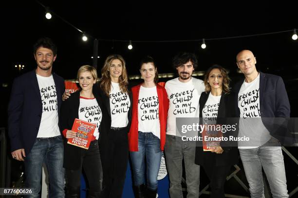 Andrea Bosca, Lorena Cacciatore, Martina Colombari, Vittoria Puccini, Edoardo Natoli, Paola Minaccioni and Nicolo Agliardi attend...