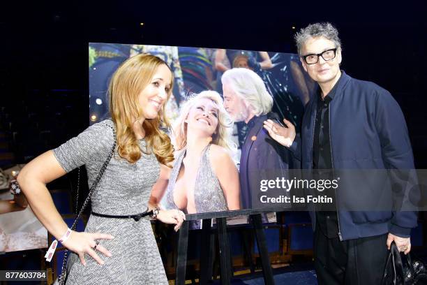 Claudia Campus and Rolf Scheider during the presentation of the new Lambertz Fine Art Calendar 2018 at Friedrichstadtpalast on November 22, 2017 in...