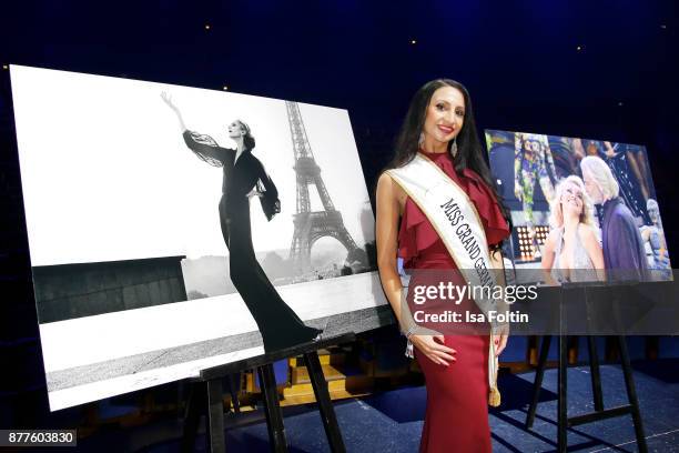 Miss Grand Germany 2017 Juliane Rohlmann during the presentation of the new Lambertz Fine Art Calendar 2018 at Friedrichstadtpalast on November 22,...