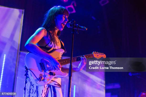 Kimbra performs at Islington Assembly Hall on November 22, 2017 in London, England.