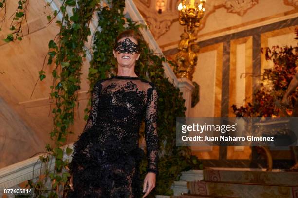 Nuria March attends to the Dior Ball party at Santona Palace on November 22, 2017 in Madrid, Spain.