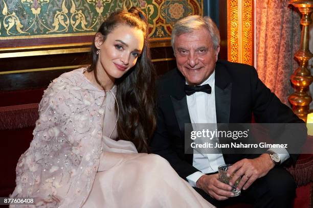 Charlotte Le Bon and Sidney Toledano on November 22, 2017 in Madrid, Spain.