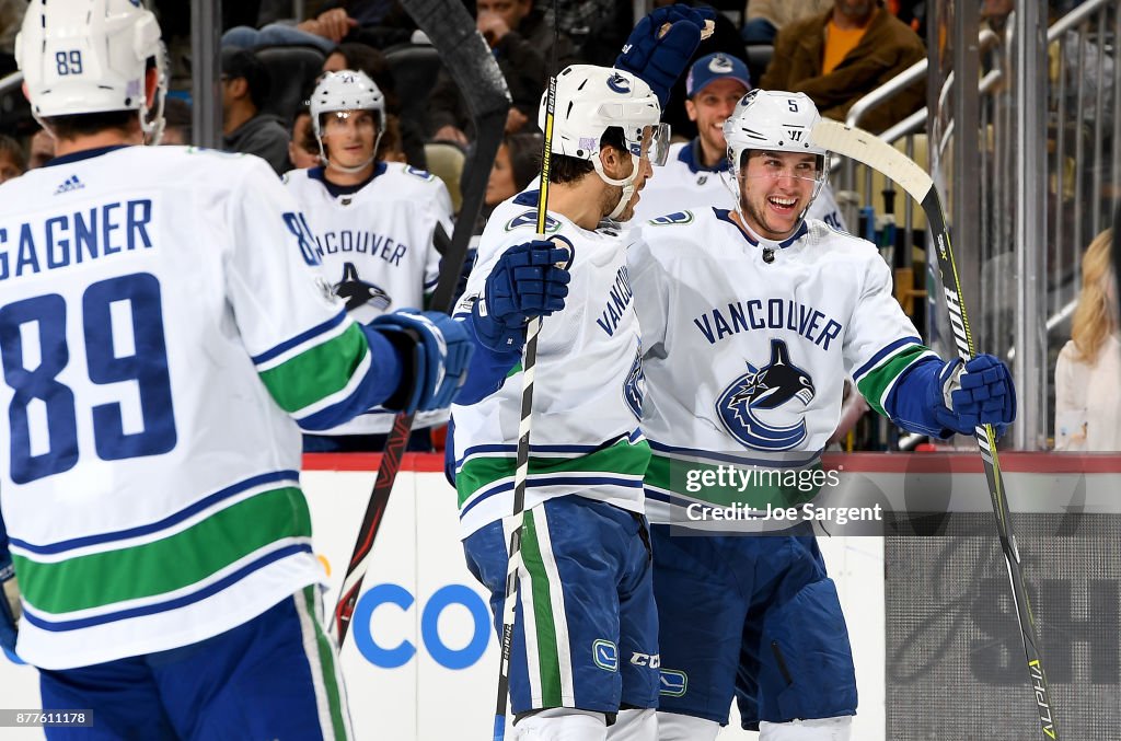 Vancouver Canucks v Pittsburgh Penguins