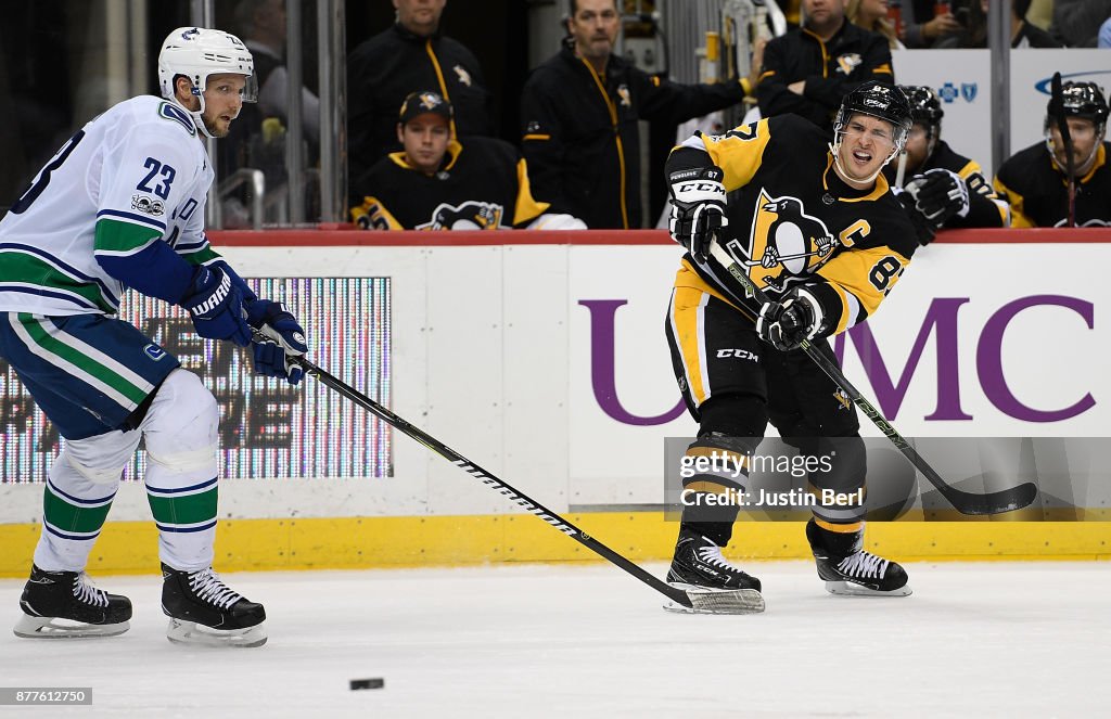 Vancouver Canucks v Pittsburgh Penguins