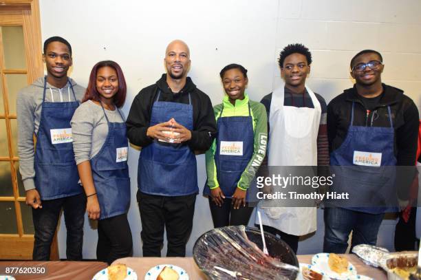 Common and Common Ground Foundation students volunteer at St Stephen AME Church in partnership with Feeding America, The Common Ground Foundation and...