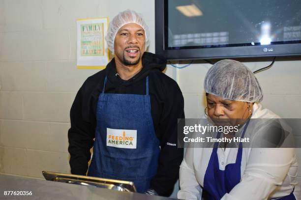 Common volunteers at St Stephen AME Church in partnership with Feeding America, The Common Ground Foundation and Greater Chicago Food Depository on...