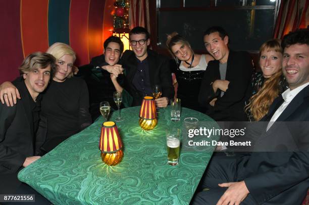 Jed Cullen, Hanna Hanra, Thomas Cohen, Fred Macpherson, Camille Benett, Thomas Shickle, Molly Goddard and Elliot Higgins attend the Nick Cave & The...