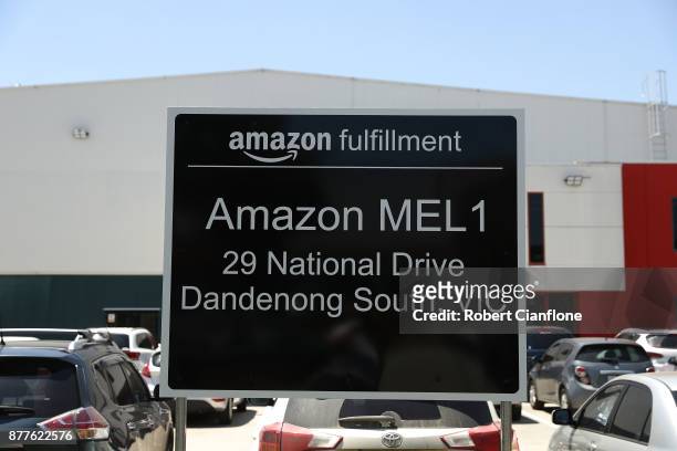 General views of the Amazon Fulfillment Centre on November 23, 2017 in Melbourne, Australia. Amazon Australia started with a 'soft launch' on...