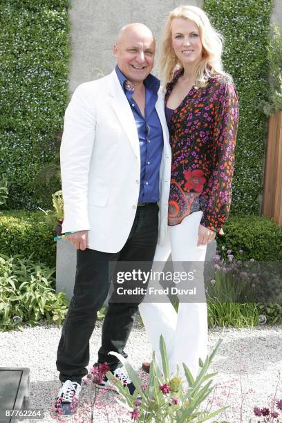 Chef and restauranteur Aldo Zilli and Nikki Zilli visits the Chelsea Flower Show at Royal Hospital Chelsea on May 18, 2009 in London, England.