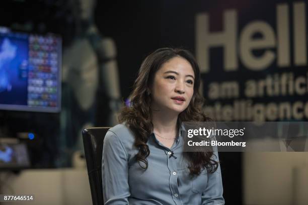 Du Lan, senior vice president at Iflytek Co., speaks during an interview at the company's regional headquarters in Guangzhou, China, on Tuesday, Oct....