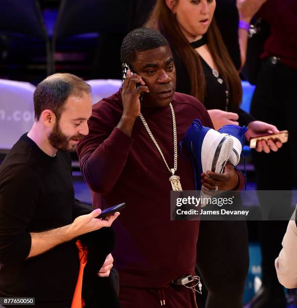 Tracy Morgan attends the Toronto Raptors Vs New York Knicks game at Madison Square Garden on November 22, 2017 in New York City.