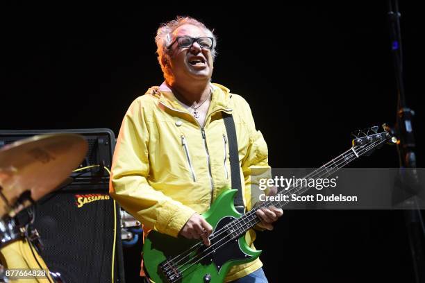 Singer Mike Watt, formerly of The Mintuemen and Firehose, performs an opening set with his band The Secondmen during X 40th anniversary tour at The...