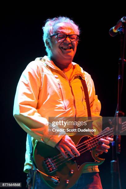 Singer Mike Watt, formerly of The Mintuemen and Firehose, performs an opening set with his band The Secondmen during X 40th anniversary tour at The...