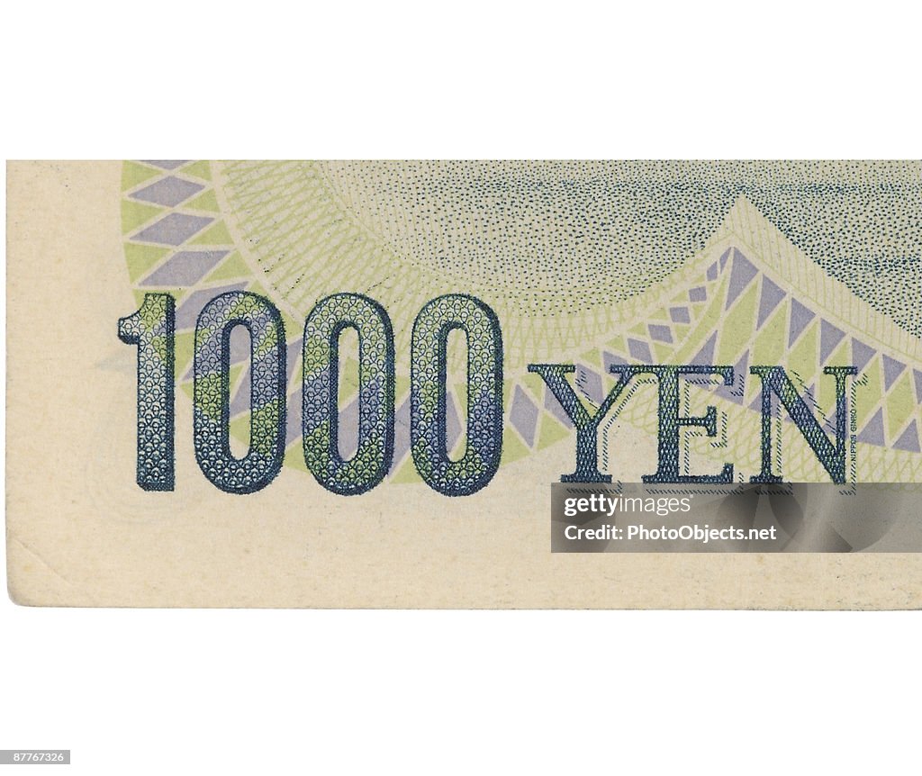 Corner Of One Thousand Yen Paper Note