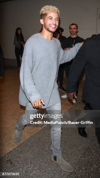 Jordan Fisher is seen on November 22, 2017 in New York City.