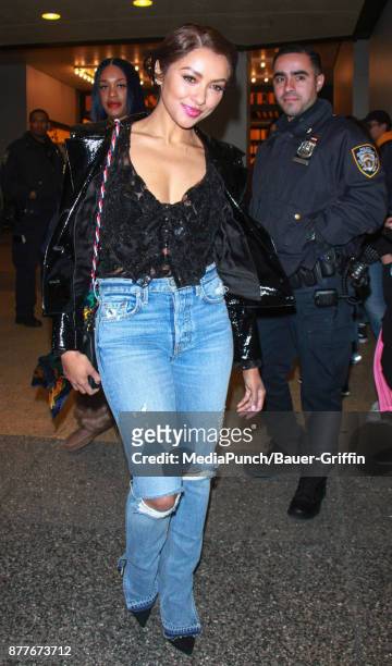 Kat Graham is seen on November 22, 2017 in New York City.