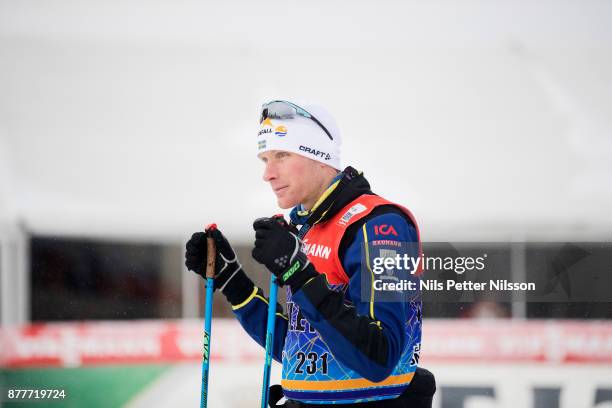 Daniel Richardsson of Sweden during the cross country training ahead of the FIS World Cup Ruka Nordic season opening at Ruka Stadium on November 23,...