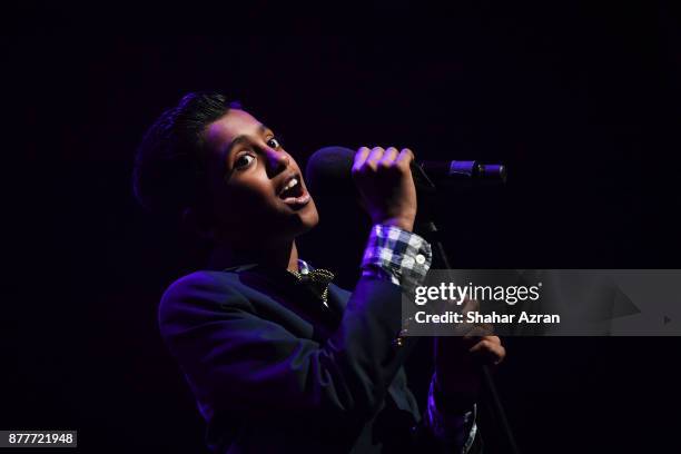 Child Star of Tomorrow 1st place winner William Alexander performs during Amateur Night At The Apollo: Super Top Dog at The Apollo Theater on...