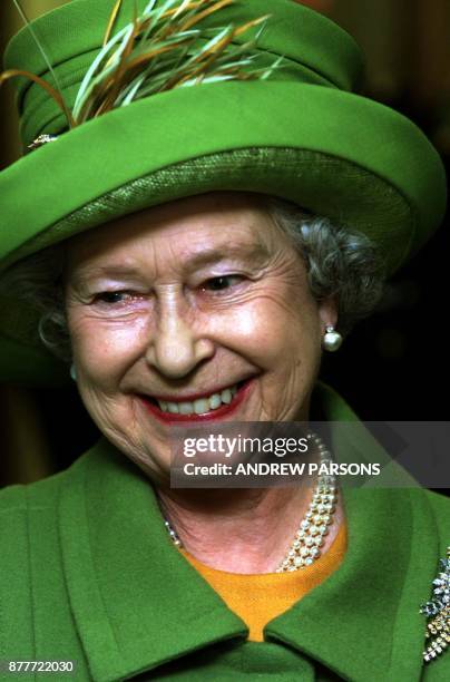 Britain's Queen Elizabeth II opens the new Macmillan Cancer Care Hospital at The Queen Elizabeth Hospital, in Kings Lynn, Norfolk, 06 February 2002,...