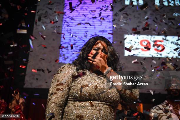 1st Place Winner Michelle Brooks-Thompson during Amateur Night At The Apollo: Super Top Dog at The Apollo Theater on November 22, 2017 in New York...