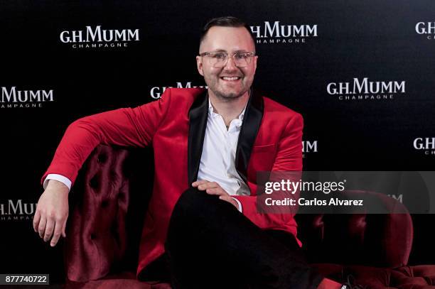 Alex Katrena attends the opening of the 'House Of G.H. Mumm' on November 23, 2017 in Madrid, Spain.