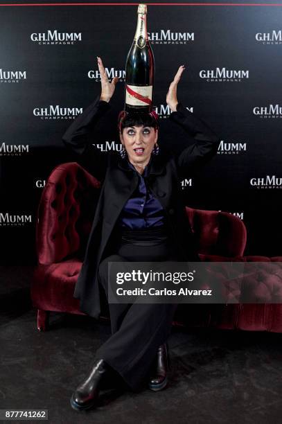 Actress Rossy de Palma attends the opening of the 'House Of G.H. Mumm' on November 23, 2017 in Madrid, Spain.