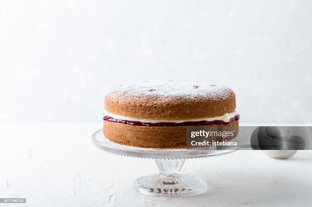 Traditional British Dishes. Classic Victoria sandwich